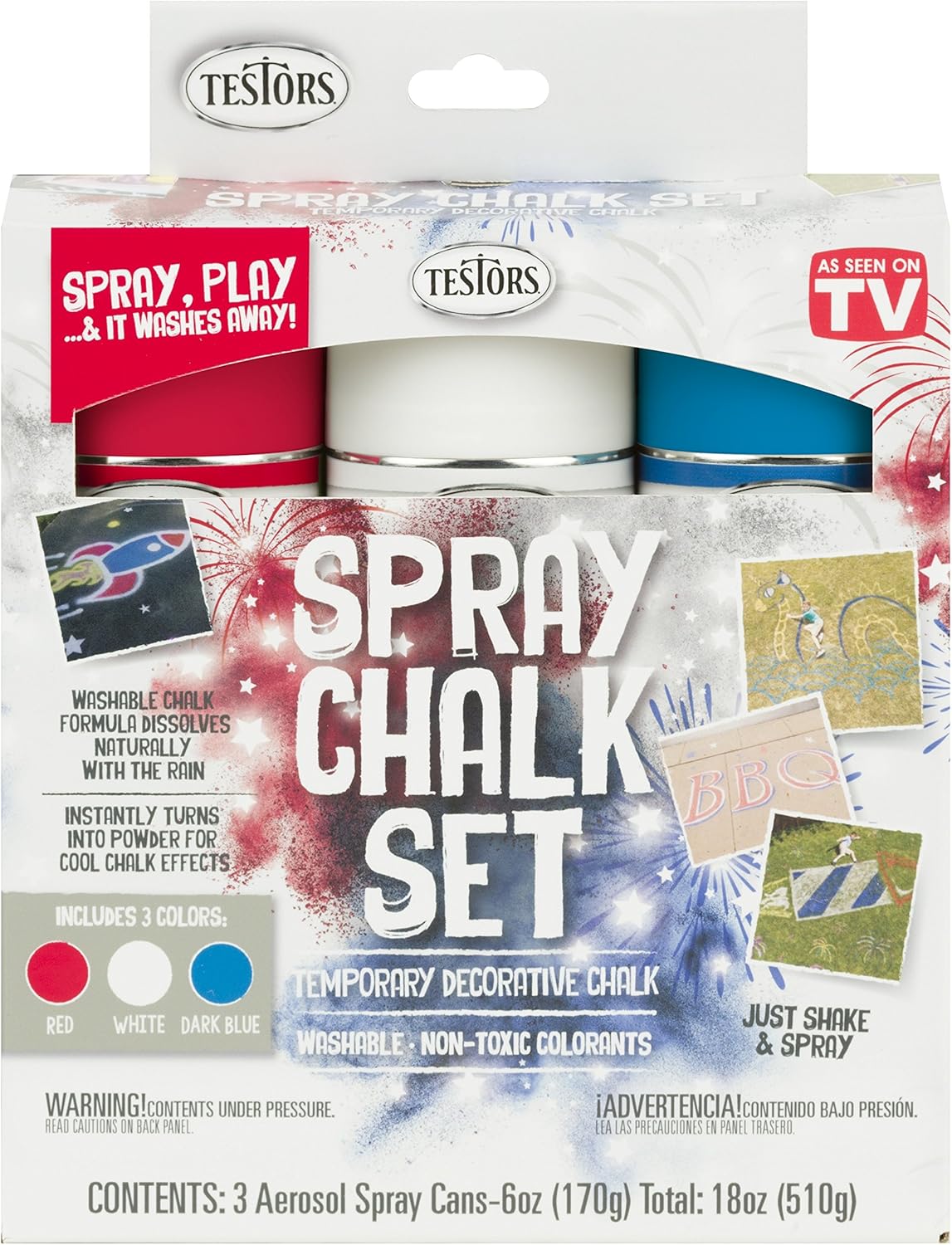 Testors 307591 Matte Washable Spray Chalk Yellow, 6 Oz