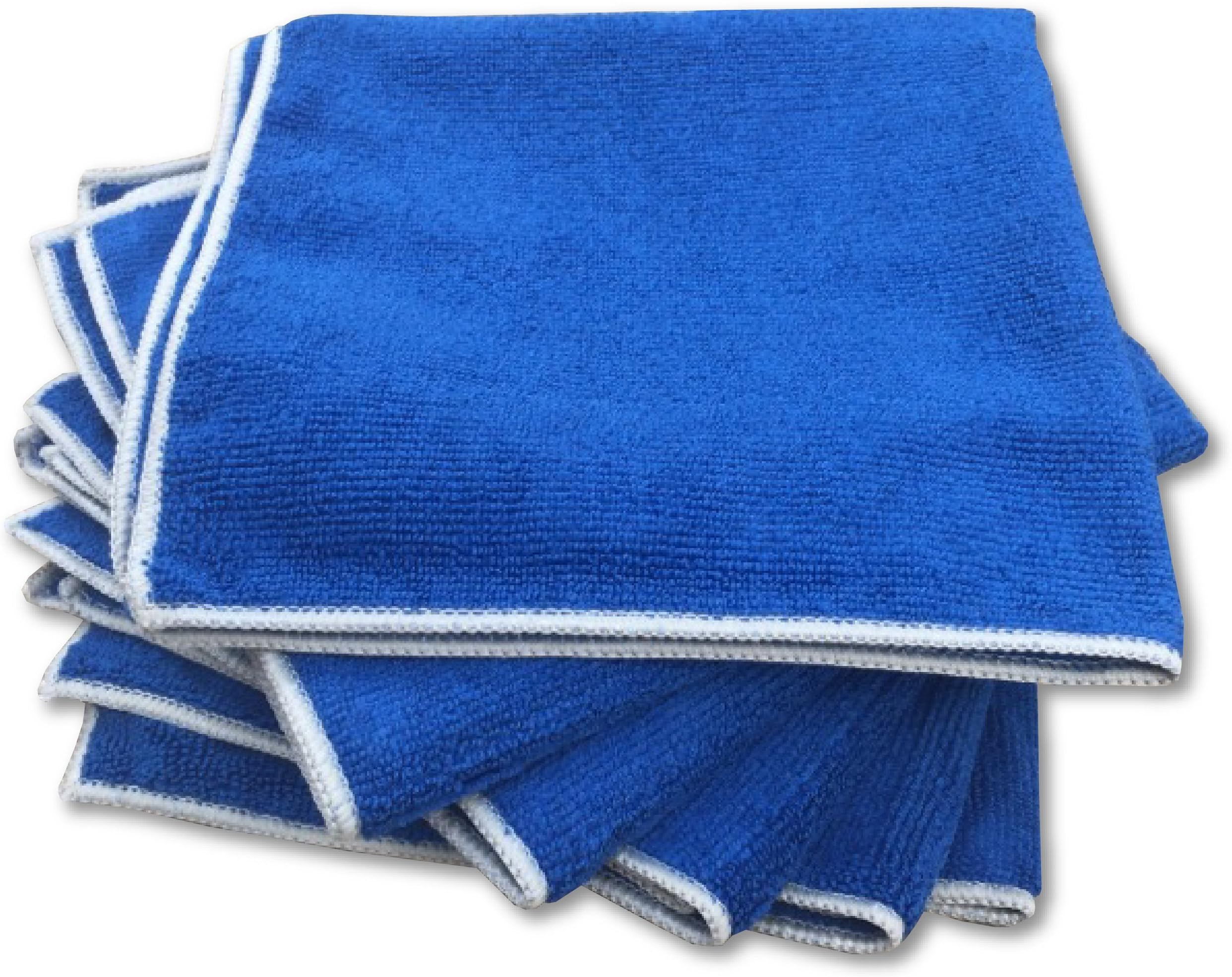 Microfiber Cleaning Cloths Infused with Zinc-Based Protx2 — Proven 99.9% Effective for Killing Bacteria and Eliminating Odor — 16”x16” and Extra Thick 300 GSM Fabric That Will Not Scratch