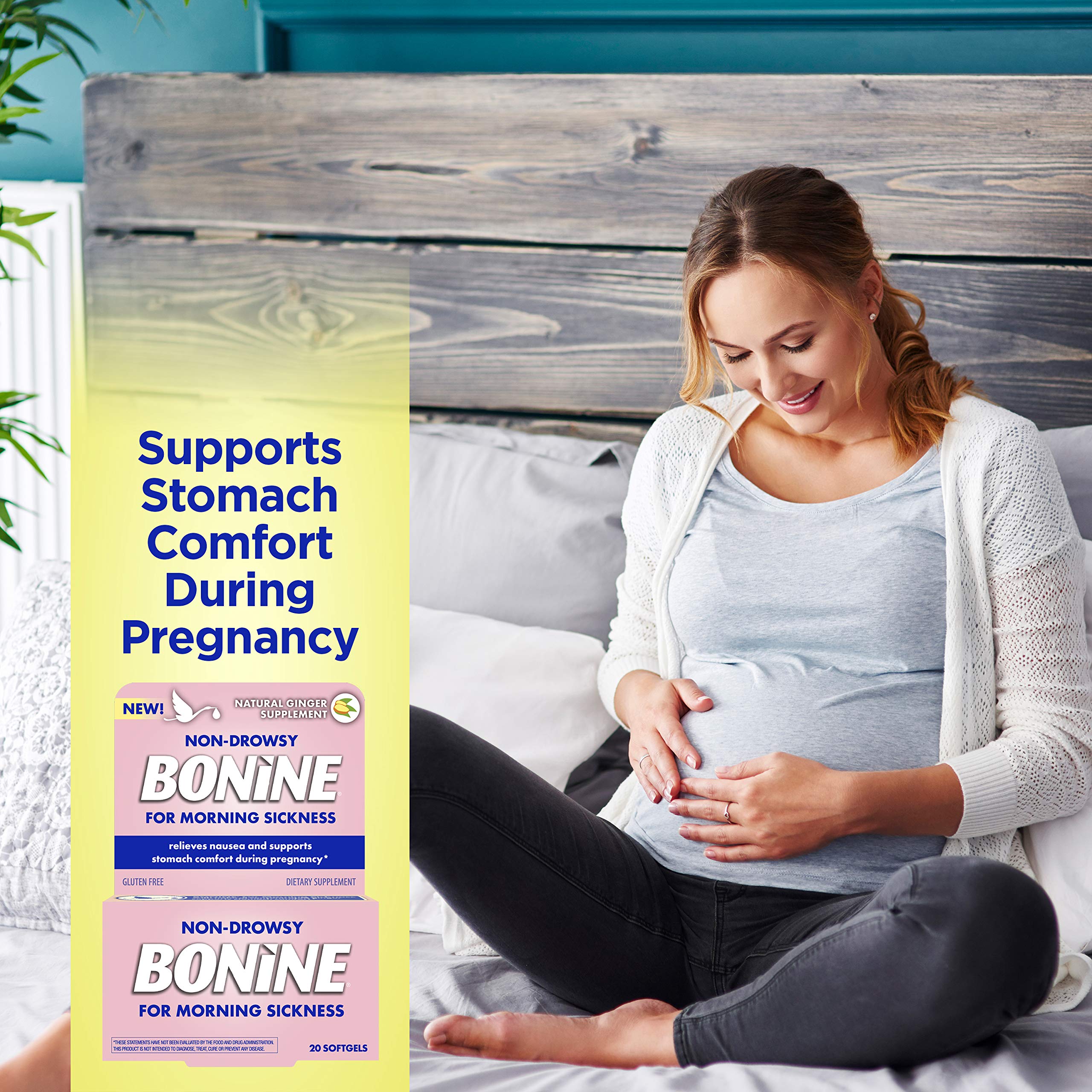 Amazon.com: Non-Drowsy Bonine For Morning Sickness, With Natural  Concentrated Ginger, 20 Count : Health & Household