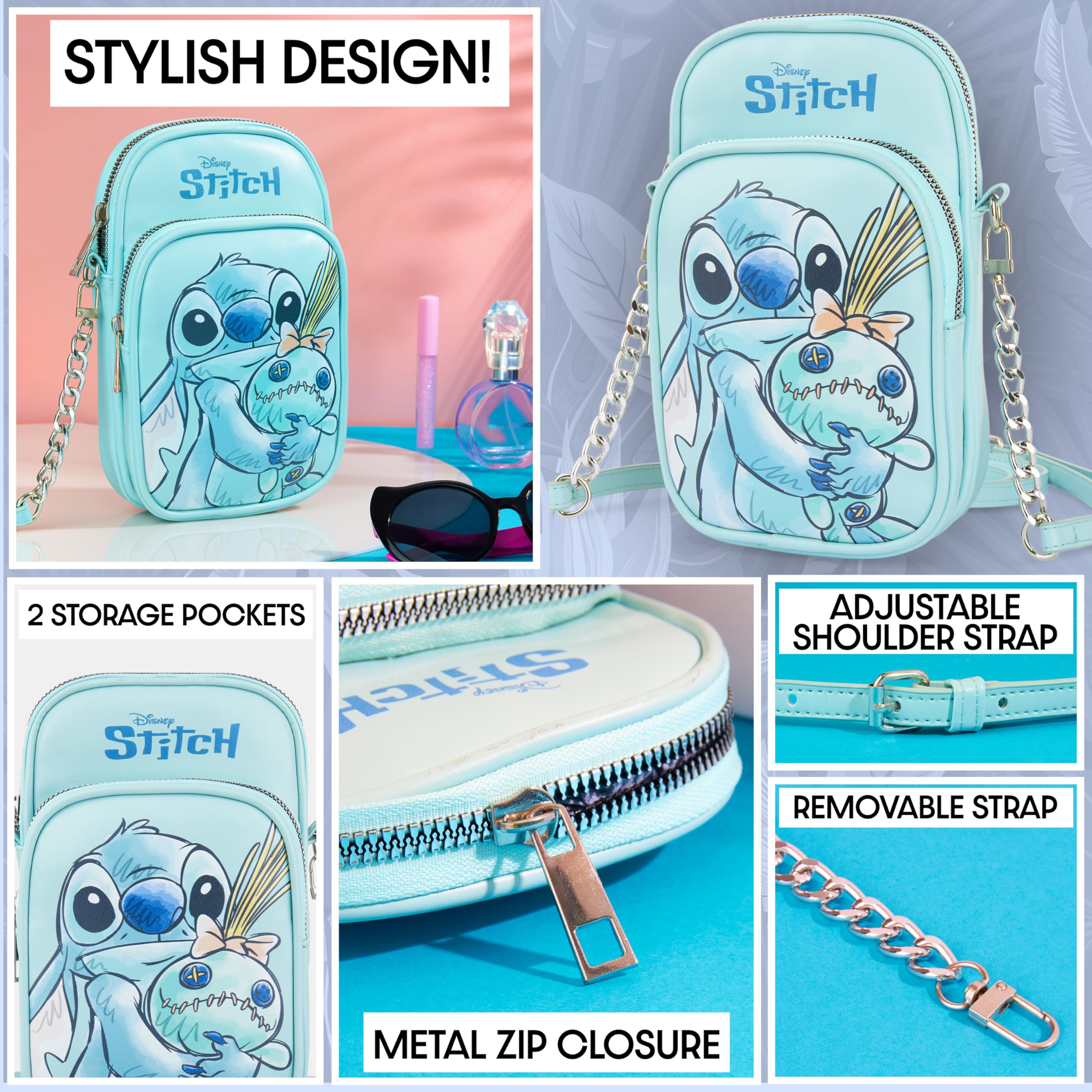 Get Trend Bolso Bandolera Niña y Adolescente, Pequeña Teléfono Bolsa Niña para Excursiones Vacaciones, Regalos para Ella