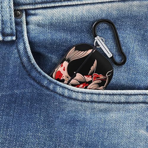 Miniatura 8 de Koi-Fish-Color Print - Funda para Airpods Pro (21 generación) con llavero, funda protectora completa a prueba de golpes, funda rígida de