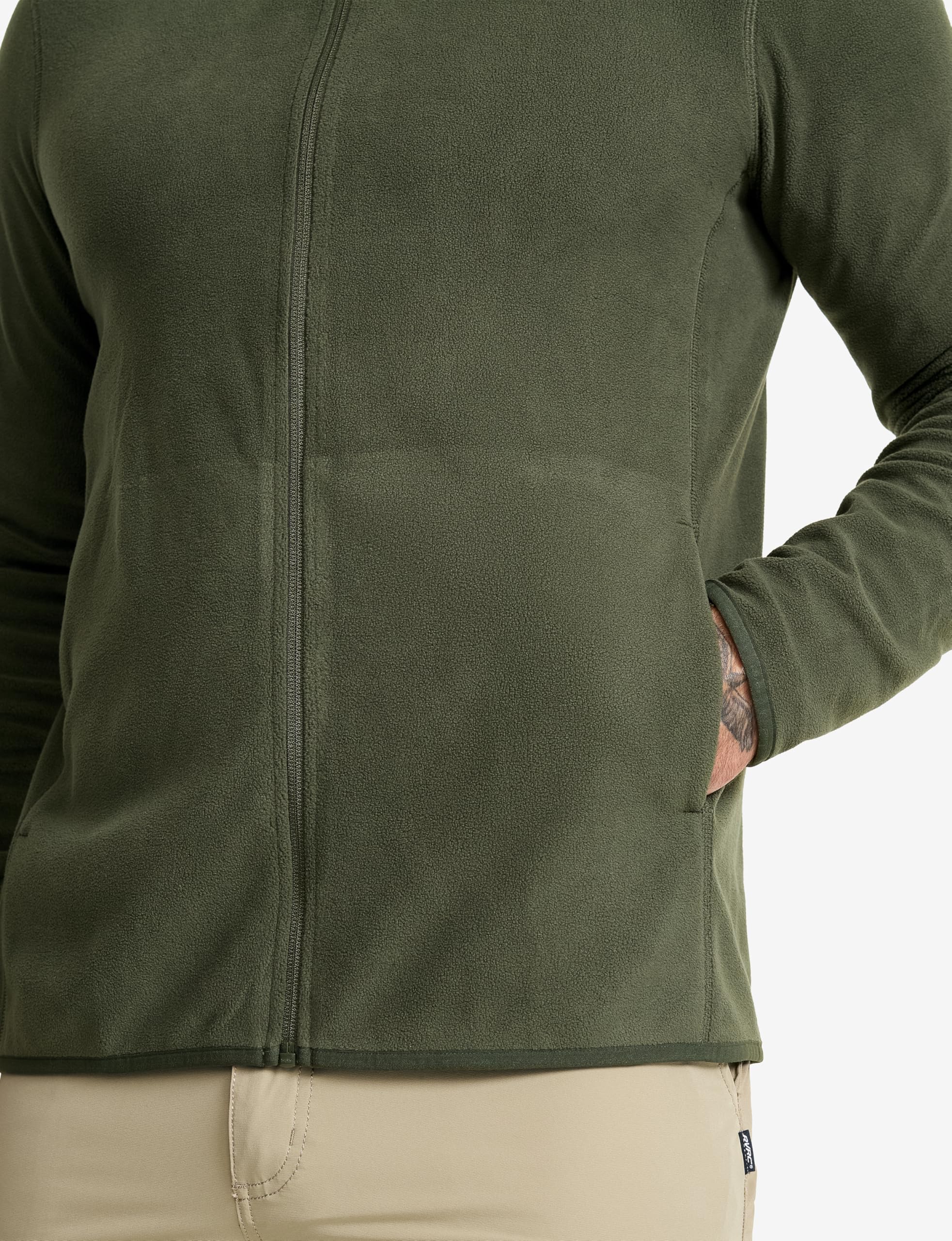 RevolutionRace Hiker Full-Zip Fleece da Uomo, Giacca in Pile Strato Leggero e Traspiranteda Esterno Perfetta per l'escursionismo
