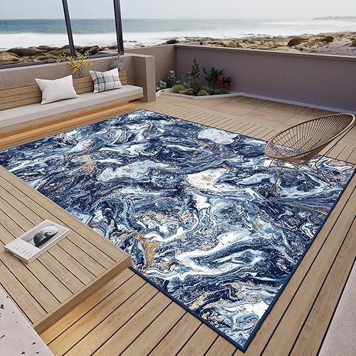 Miniatura 7 de Alfombra lavable de 5 x 7 pies, estilo artístico, moderna para sala de estar, dormitorio, comedor, alfombra suave y lavable a máquina, alfombra