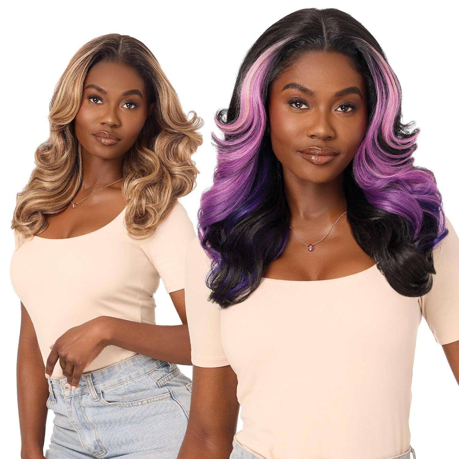 Outre Lace Front Wig - Melted Hairline - MH 125 (CHOCOLATE SWIRL)