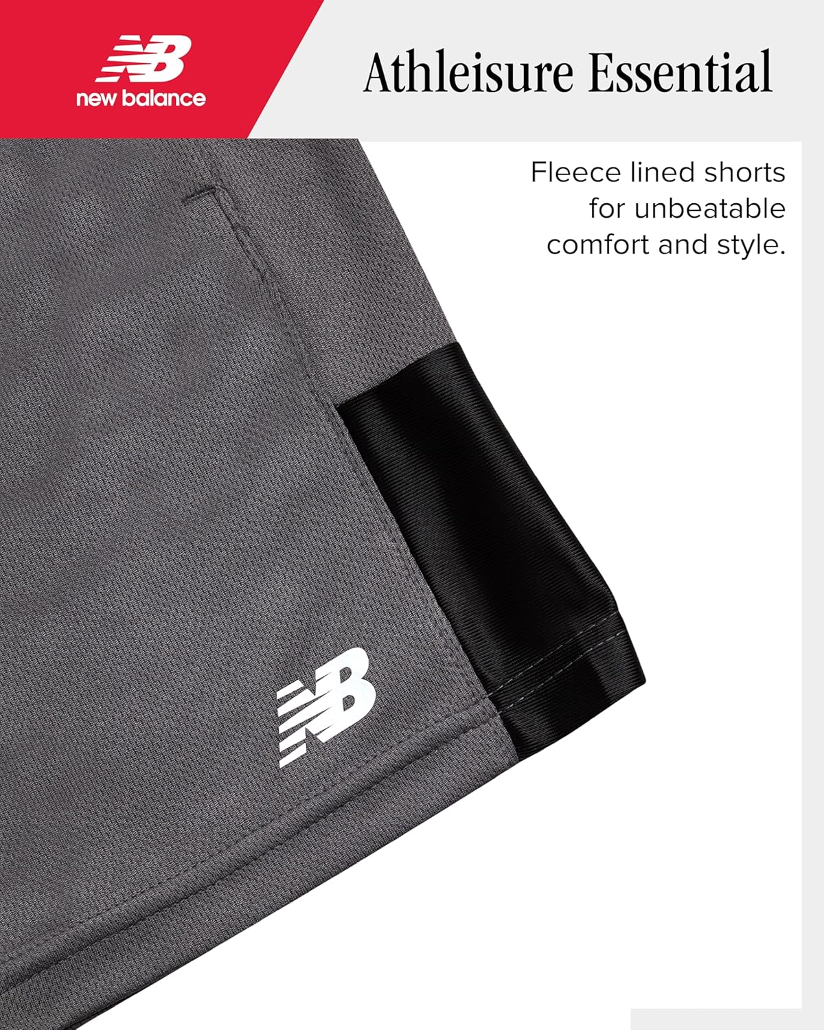 New Balance Boys Active Shorts Set - 3 Piece Short Sleeve T-Shirt and Athletic Performance Shorts Outfit for Boys - Image 3