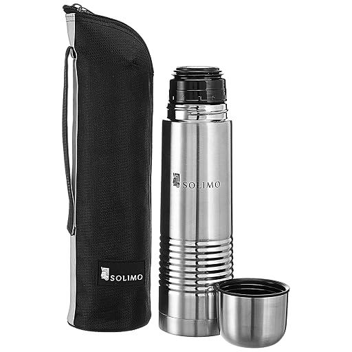 Solimo Thermal Stainless Steel Flask 500ml, Red