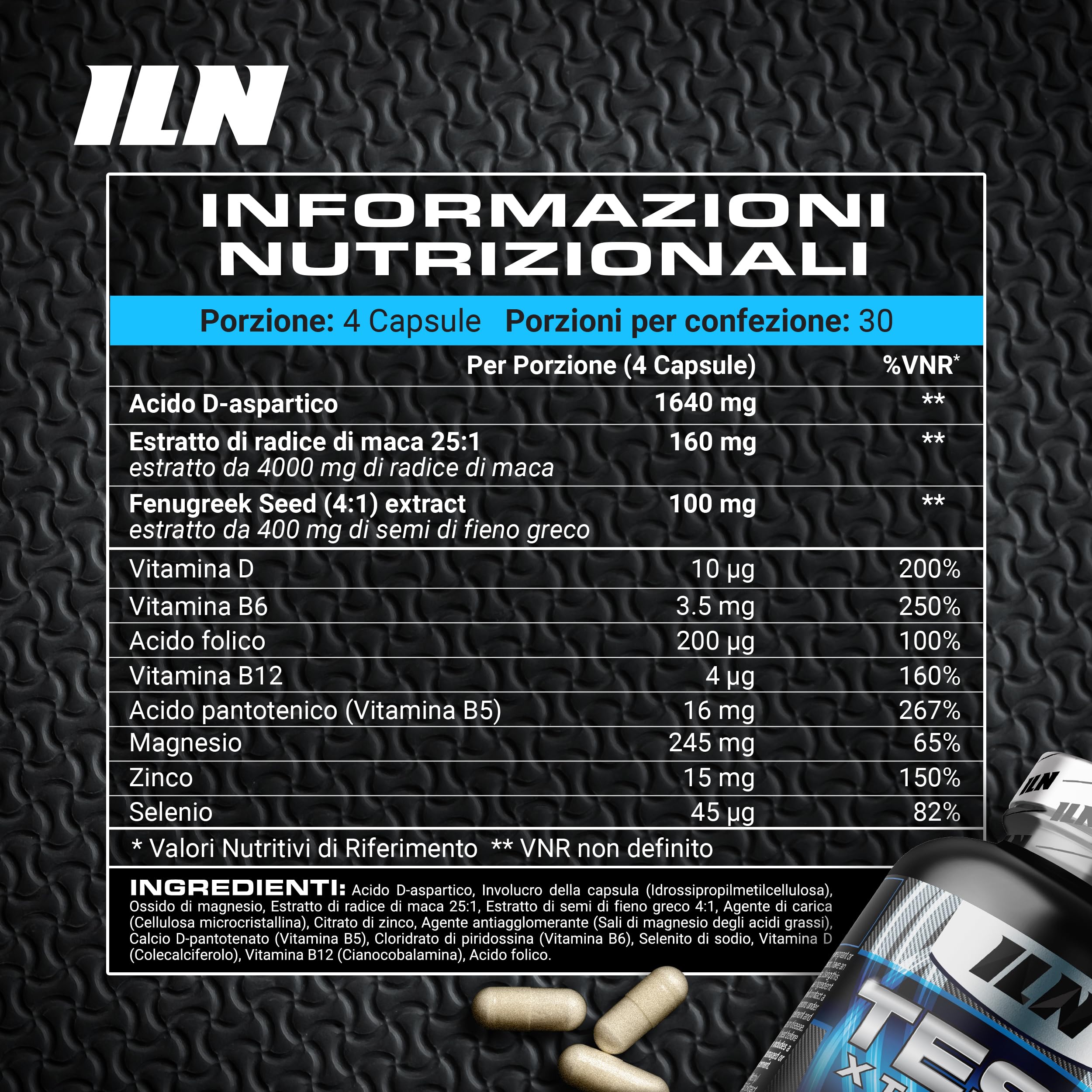 Test Xtreme Booster per Uomo – Integratore Uomo Avanzata con Acido D-Aspatico, Zinco e Magnesio – 120 Capsule Vegane