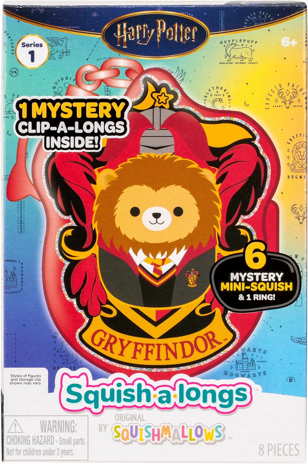 Squish-a-longs “Harry Potter” Clip-a-Longs Mini-Squish Gryffindor Multipack