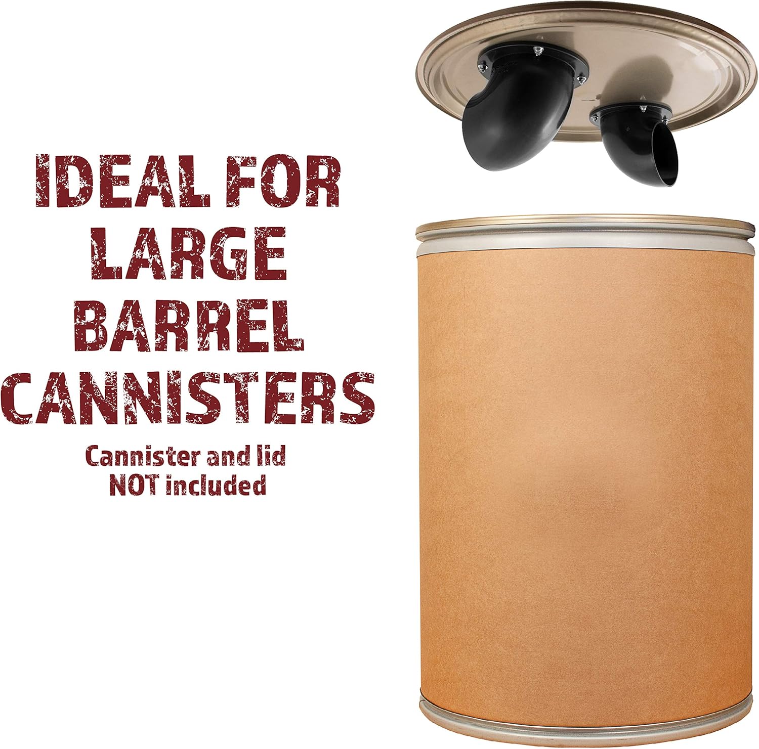 4 inch Dust Separator Cyclone Dust Collector Kit for Use with Barrels Trash Cans Buckets or Custom Built Containers - - 