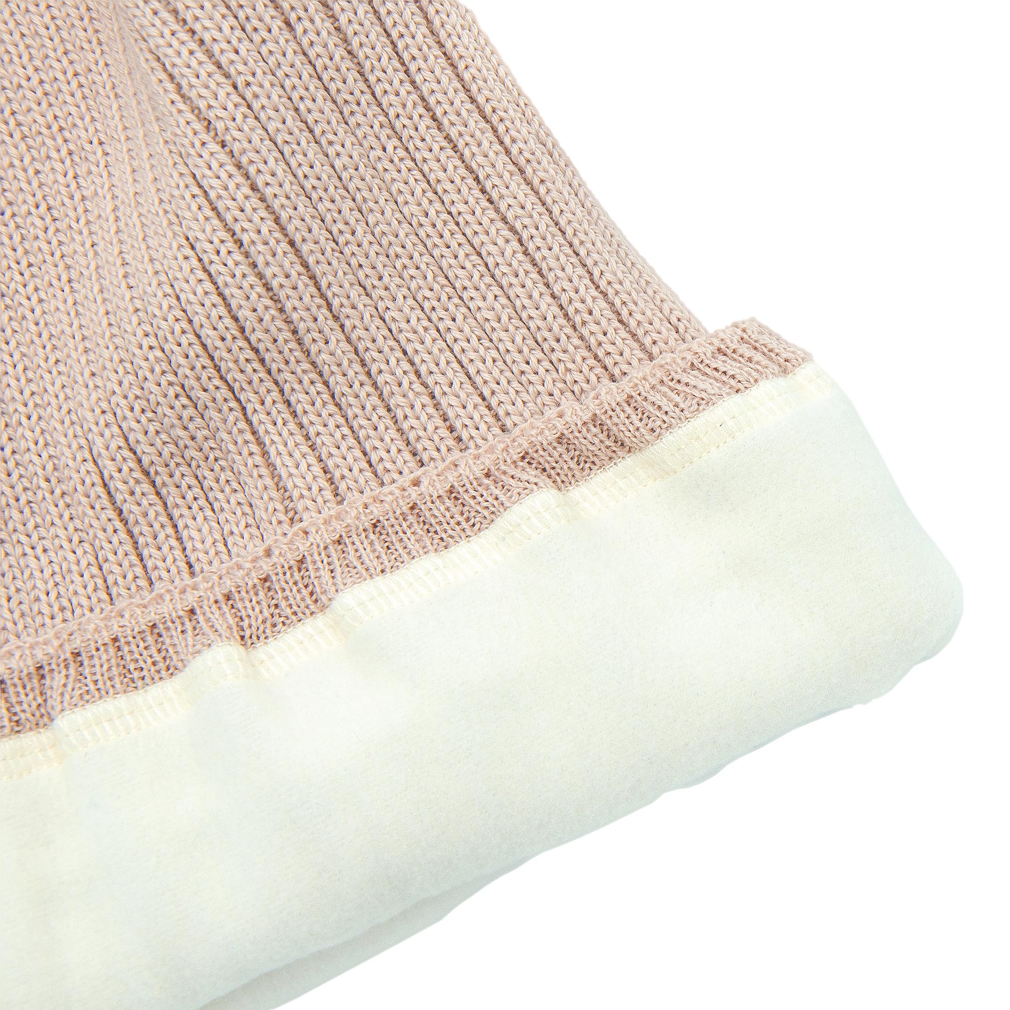 molti Kinder Winter Loop Schal mit Fleecefutter – gestrickter Schlauchschal & Halswärmer | warm, weich & hautfreundlich | Farben: Beige, Grau, Schwarz, Rosa | Unisex Jungen & Mädchen