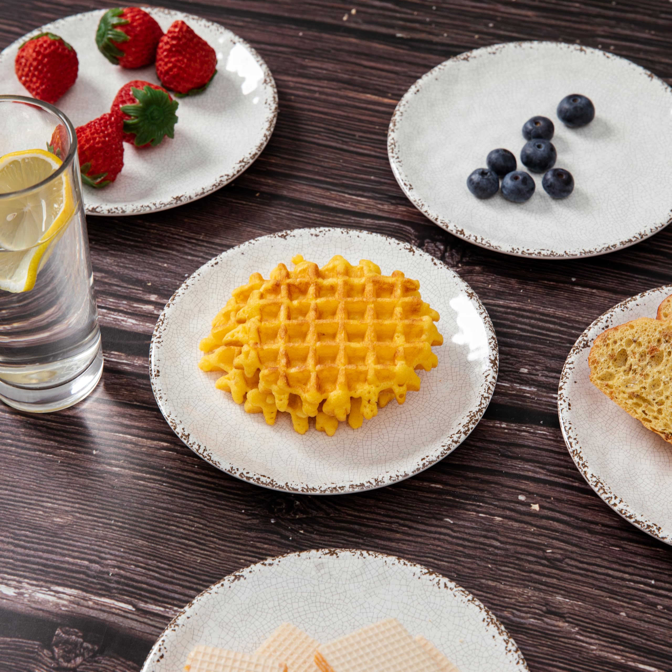 Amazon.com | ZAROCRUS Melamine Dessert Plate, 6 inch Small Dinner