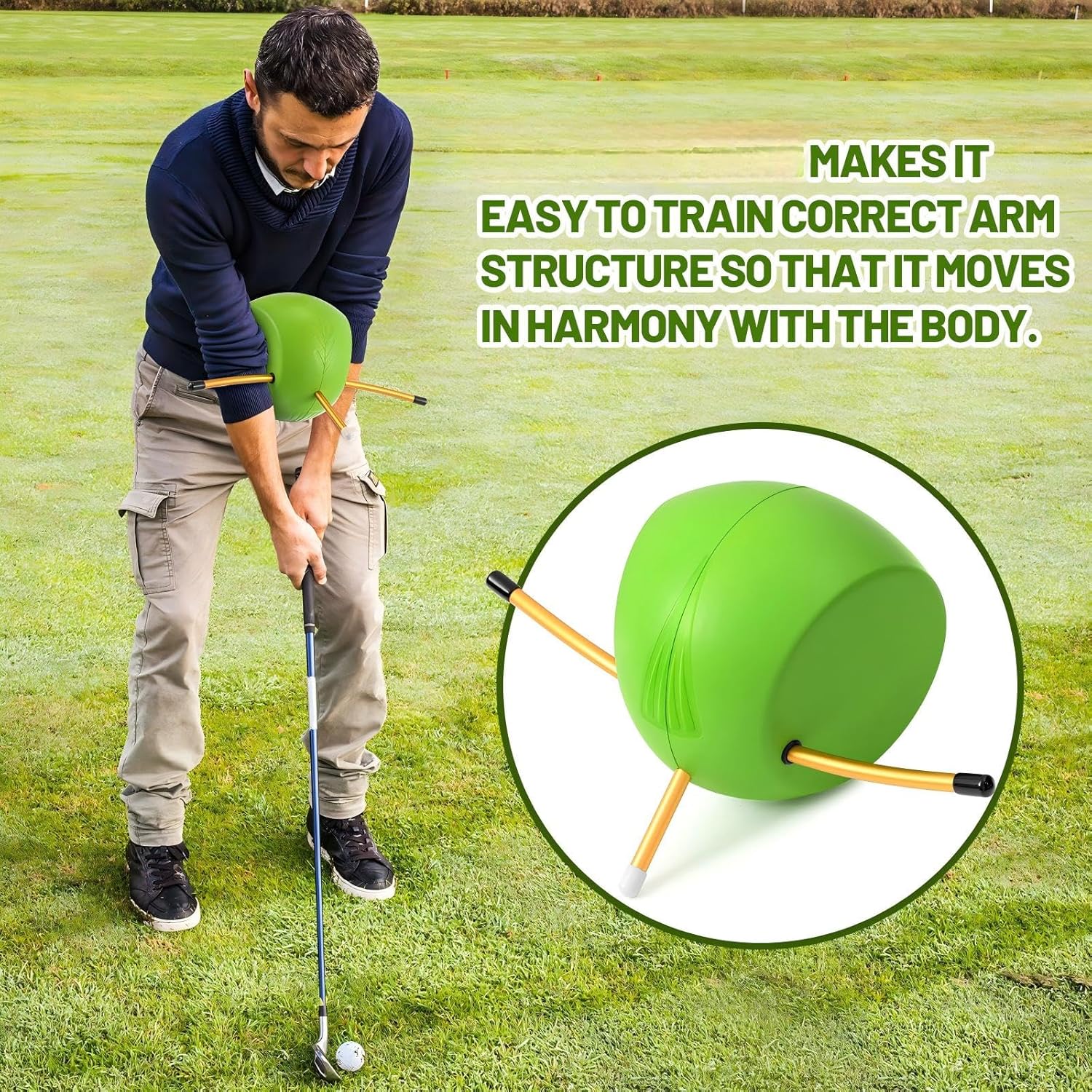 Soulchen Golf Swing Trainers Aid in Improving Hand Positioning Golf Training Aid for Posture Correction Practice Suitable for Golfers at All Levels, from Beginners to Pros