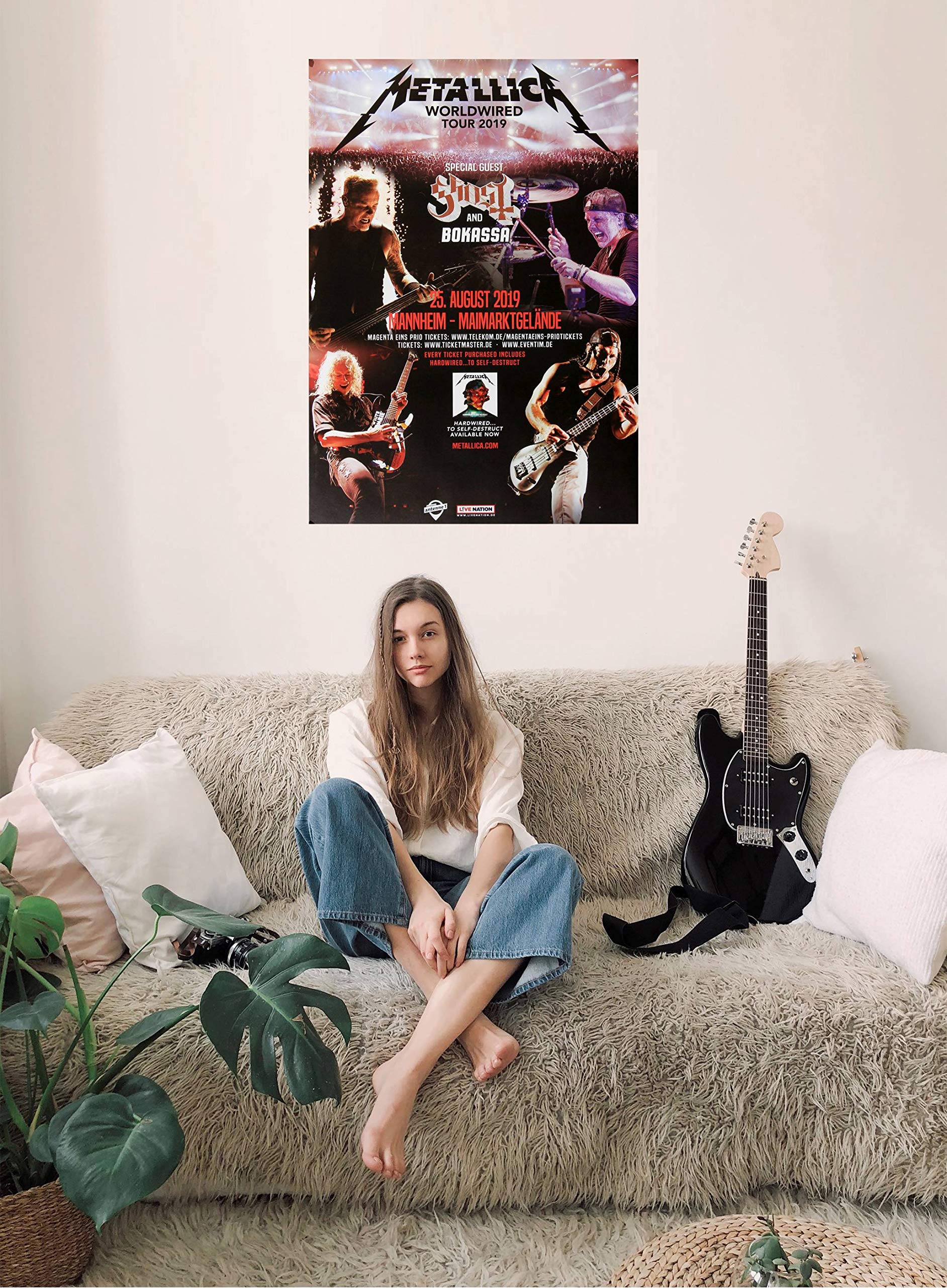 Metallica - Worldwired, Mannheim 2019 » Konzertplakat/Premium Poster | Live Konzert Veranstaltung | DIN A1 «