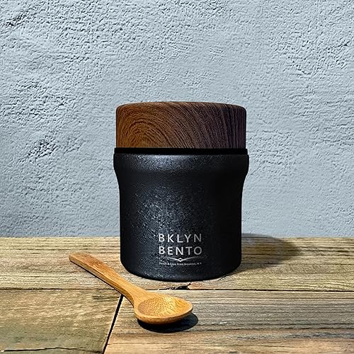 Miniatura 2 de Tarro térmico para comida caliente y sopa con cuchara de bambú. Recipiente de almuerzo de acero inoxidable de boca ancha, frasco de alimentos de