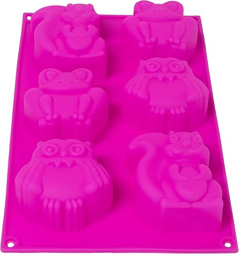 Miniatura 4 de Moldes de chocolate para gomitas, molde de silicona para caramelos y bandeja de cubitos de hielo de silicona, antiadherente, incluye divertidas