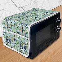 Vista 47 de Ambesonne Blue Sky Washing Machine Organizer, Irregular Unreal Cloud Silhouettes Doodle Style Dreamy Pattern, Anti-slip Fabric Cover for Washers and
