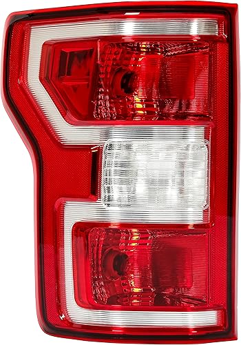 Miniatura 6 de HECASA Luz trasera izquierda compatible con faros traseros Ford F-150 2018-2020 de repuesto para JL3Z-13405-H FO2800265C lente roja y carcasa