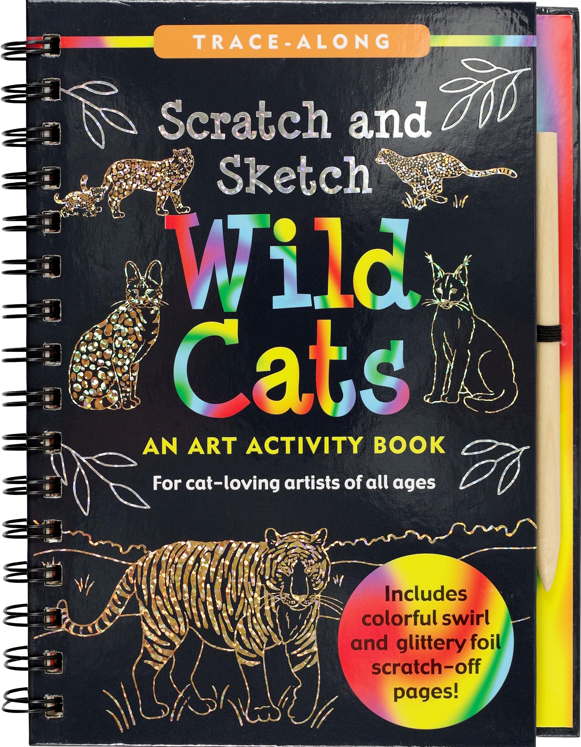 Scratch & Sketch Wild Cats (Trace Along)