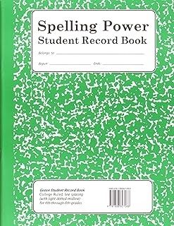 Spelling Power, Student Record Book, Green Grades 4-6