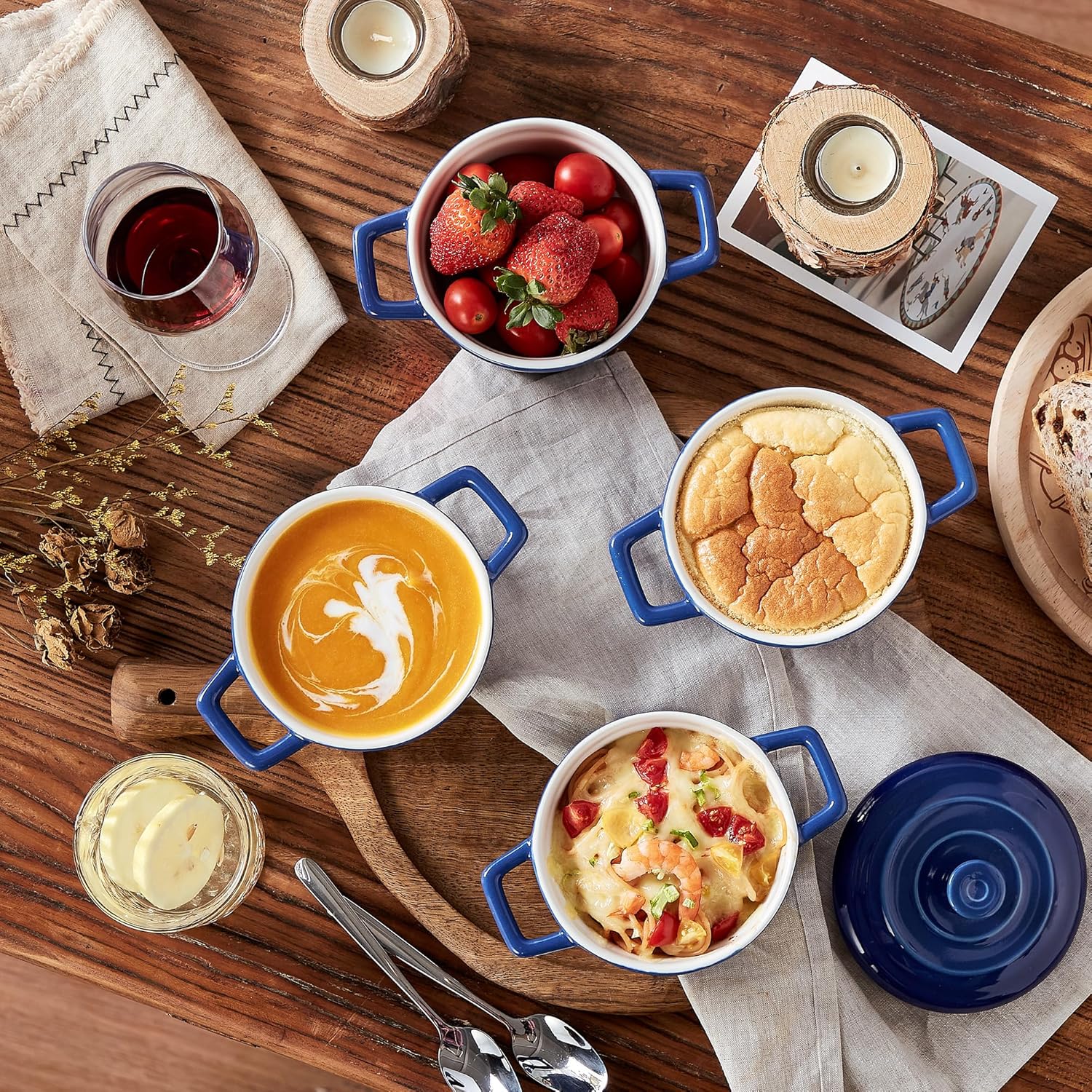 Mini Cocotte With Lid Bruntmor 85 Ounce Mini Cocotte Ceramic