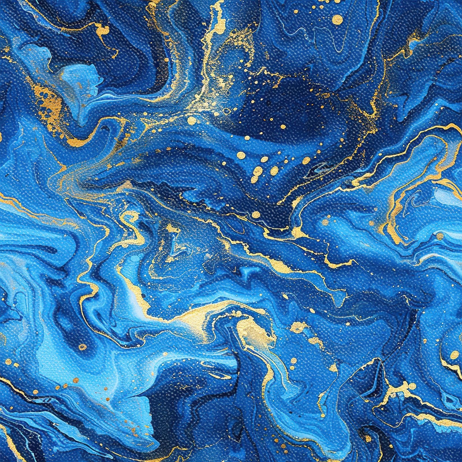 HOMETITUTE 10PCS 12x12 Inch Blue Marble Swirl Peel and Stick Floor Tiles Removable Self Adhesive Vinyl Flooring Stickers with Gold Texture for Bathroom Kitchen Wall Decor