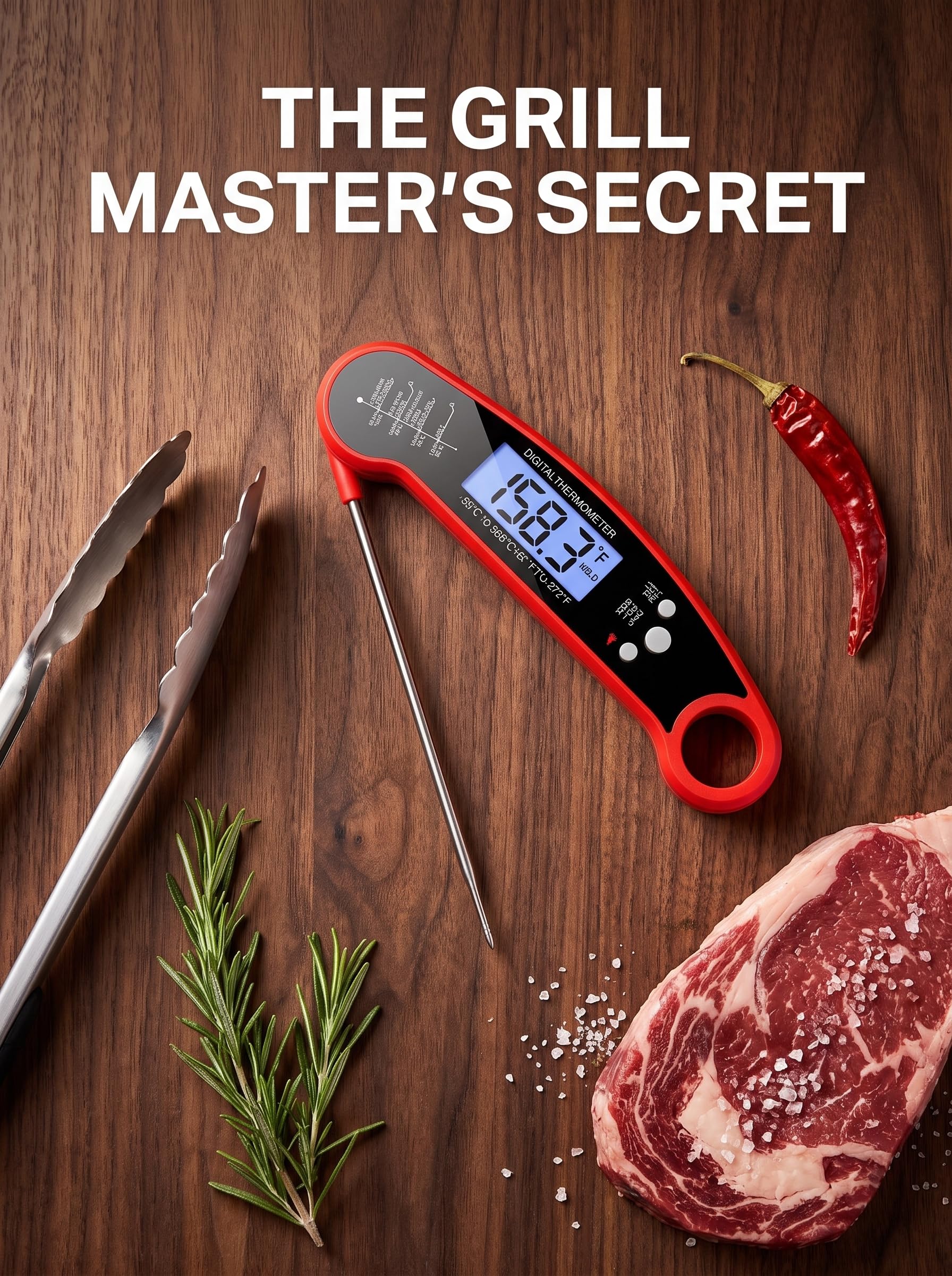 Digital Meat Thermometer, Food Thermometer for Grilling