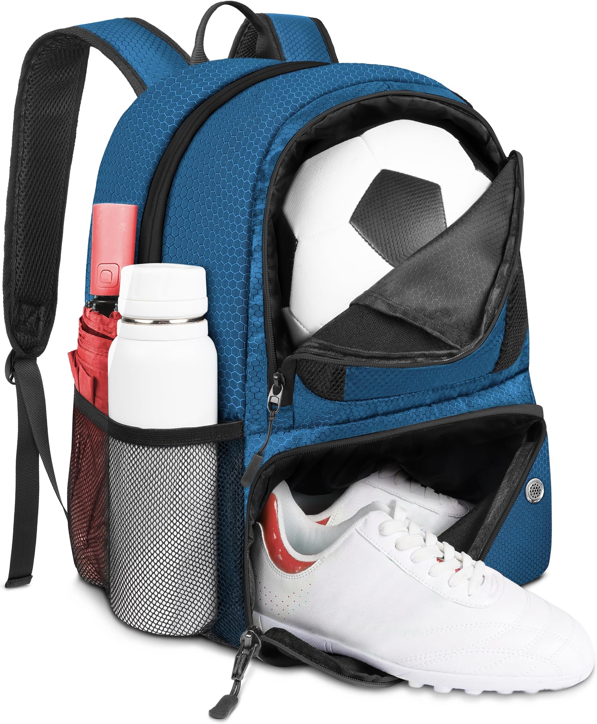 YOREPEK Soccer Backpack,Soccer Bag with Ball Holder, Water resistant Sport Equipment Bags Fit Basketball Volleyball Football