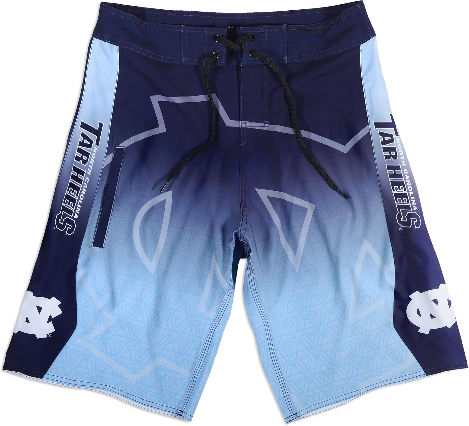 FOCO KLEW NCAA North Carolina Tar Heels Gradient Board Shorts Amazon