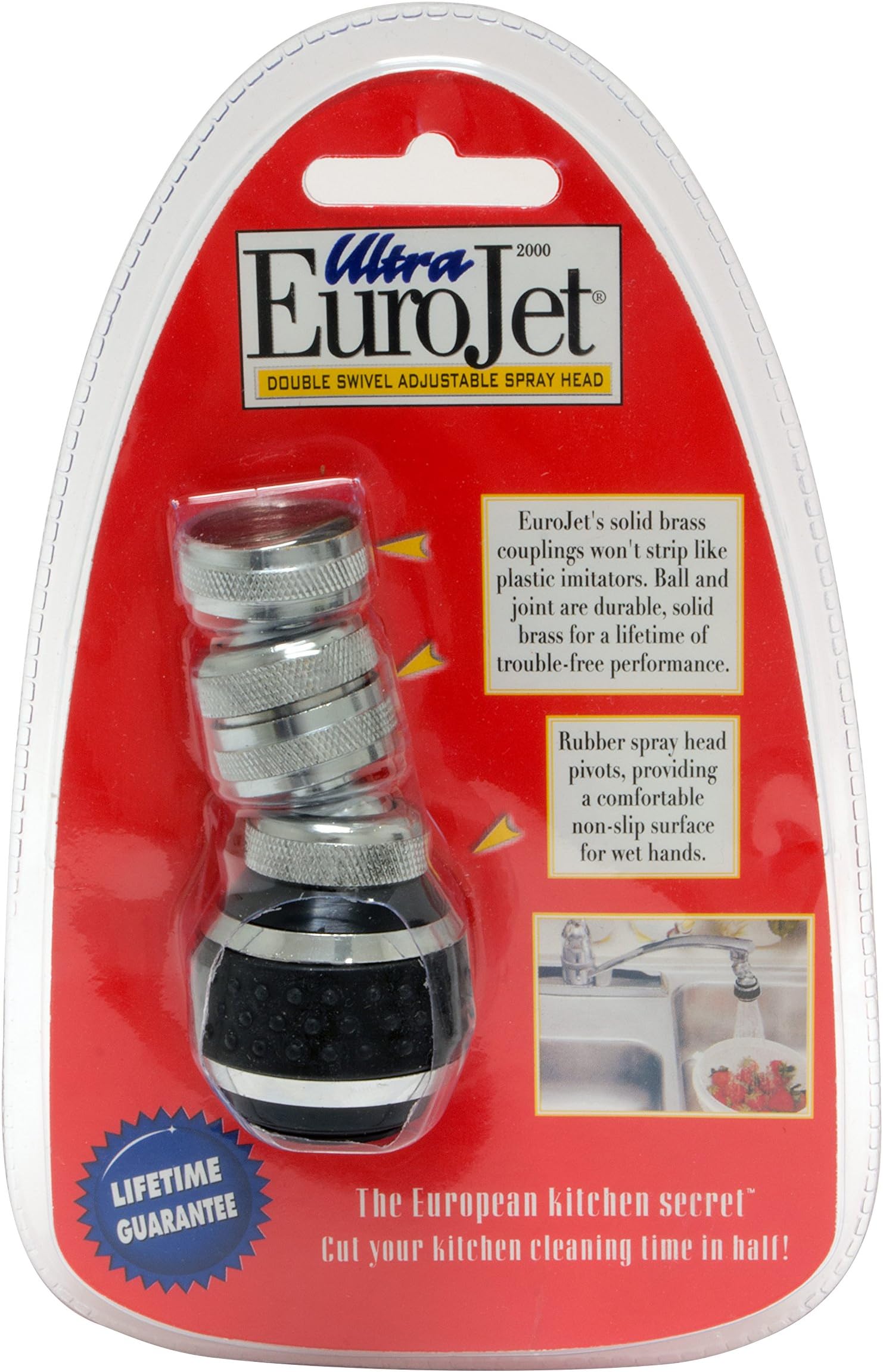 Ultra EuroJet Kitchen Sprayer, Black