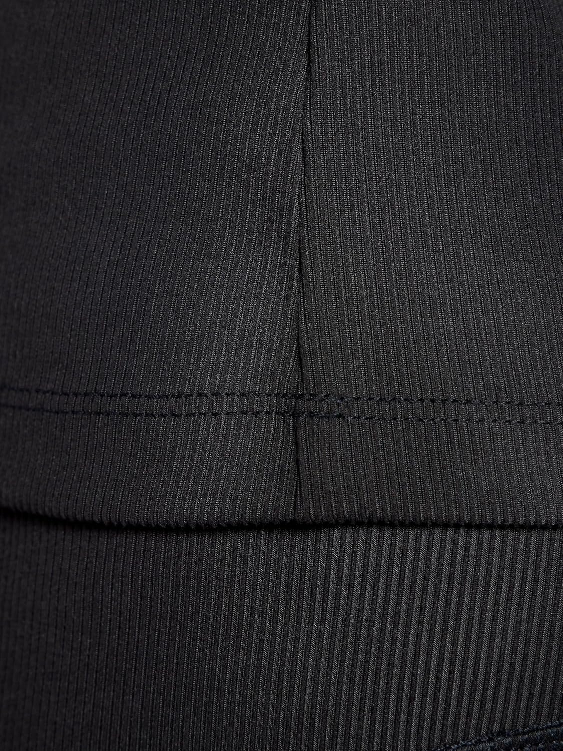 Gaiam Womens Ribbed Crewneck Tank Top, Cropped Fit, Stretch Midweight Material, Moisture-Wicking