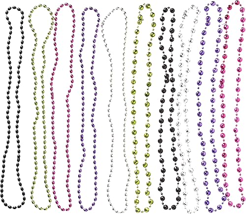 Miniatura 4 de Amscan Cuentas de plástico retro para fiesta, 30 pulgadas, accesorio vibrante para disfraz, mejor accesorio de cabina de fotos y recuerdo de fiesta