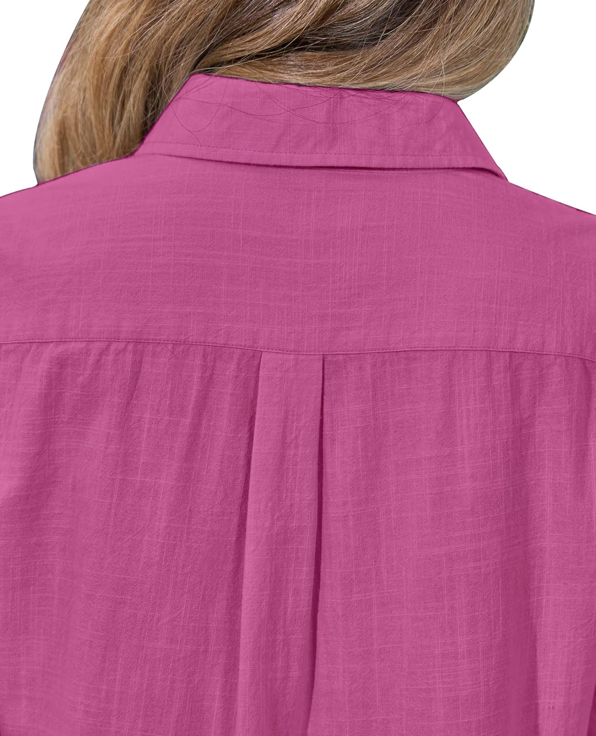 siliteelon Womens Button Down Shirt Linen Button Up Shirts for Women Long Sleeve Summer Shirt Collared Blouse Linen Tops - Image 7