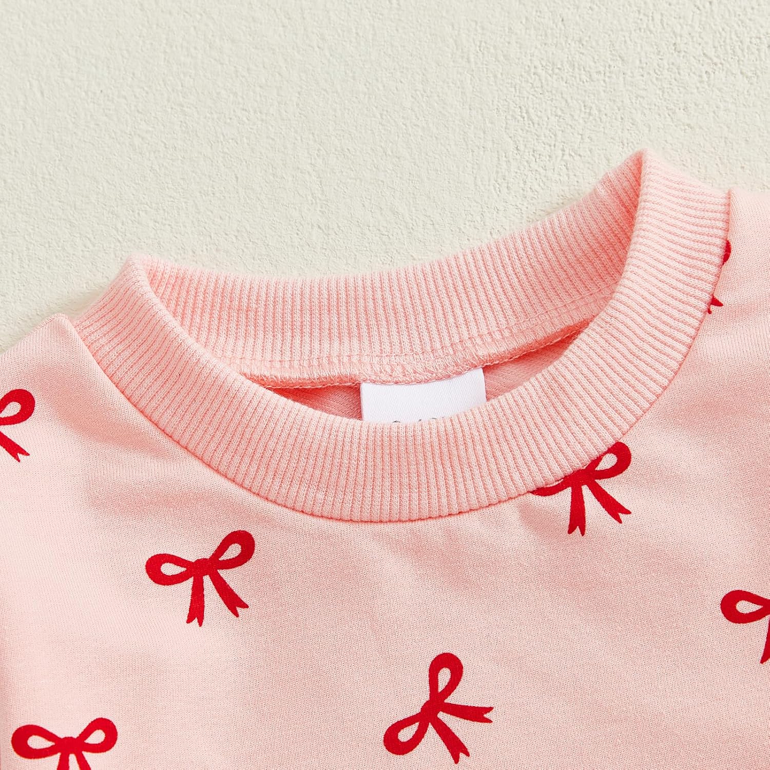 Infant Girl Clothes Valentines Baby Girl Outfit Toddler Sweatshirt Bow Shirt Pants Spring Clothing Set - Image 5