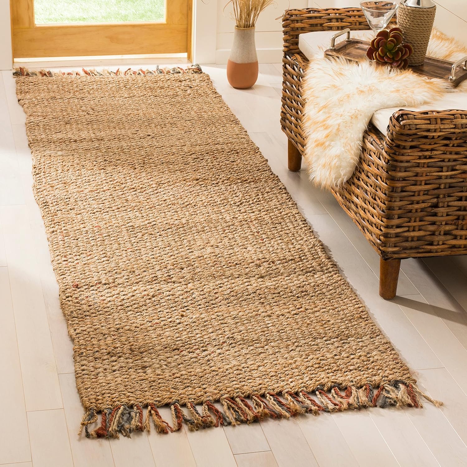 Amazon.com: SAFAVIEH Natural Fiber Collection Runner Rug - 2'6
