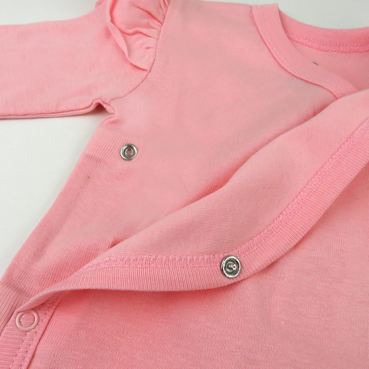 HonestBaby baby-girls 2-piece Long Sleeve and Ruffle Bodysuits - Image 3