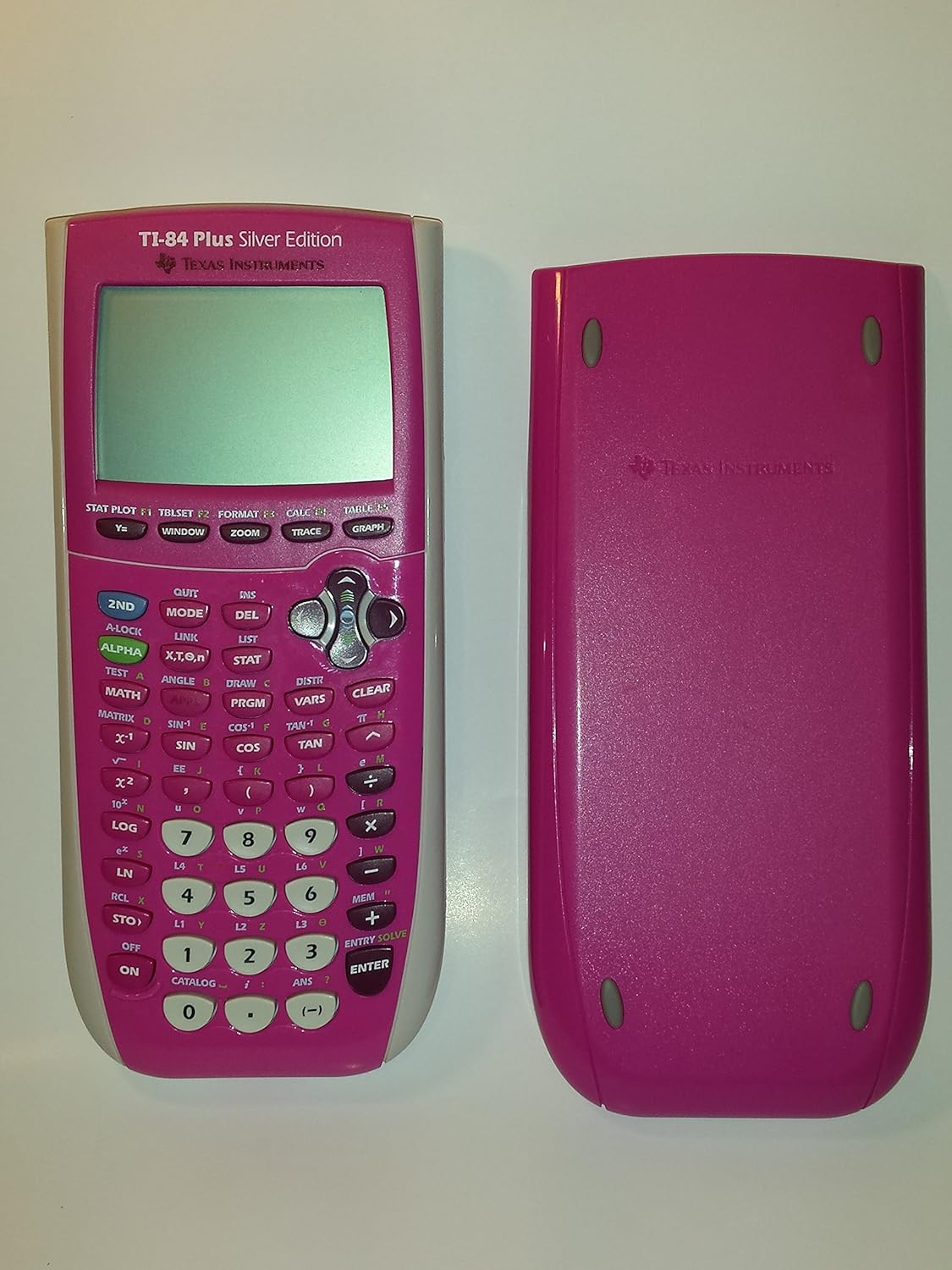 Texas Instrument 84 Plus Silver Edition graphing Calculator (Full Pink in color) (Packaging may vary)