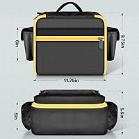 Vista 5 de Funda para compresor de aire compatible con el inflador de neumáticos DEWALT 20V MAX DCC020IB, organizador de almacenamiento de herramientas