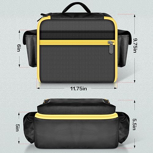 Miniatura 5 de Funda para compresor de aire compatible con el inflador de neumáticos DEWALT 20V MAX DCC020IB, organizador de almacenamiento de herramientas