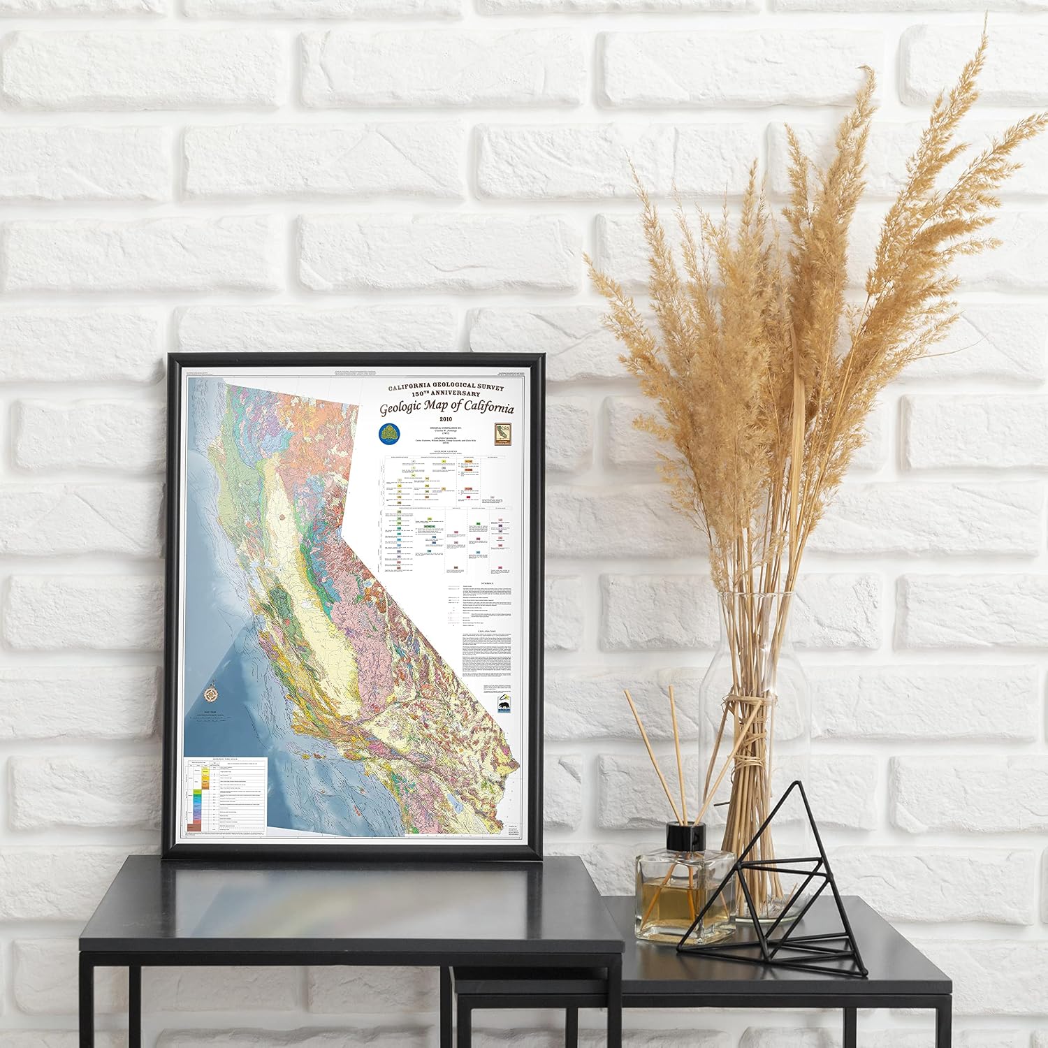 California Surficial Geologic Map 2010 - USGS Historical Map Print - 18in x 24in