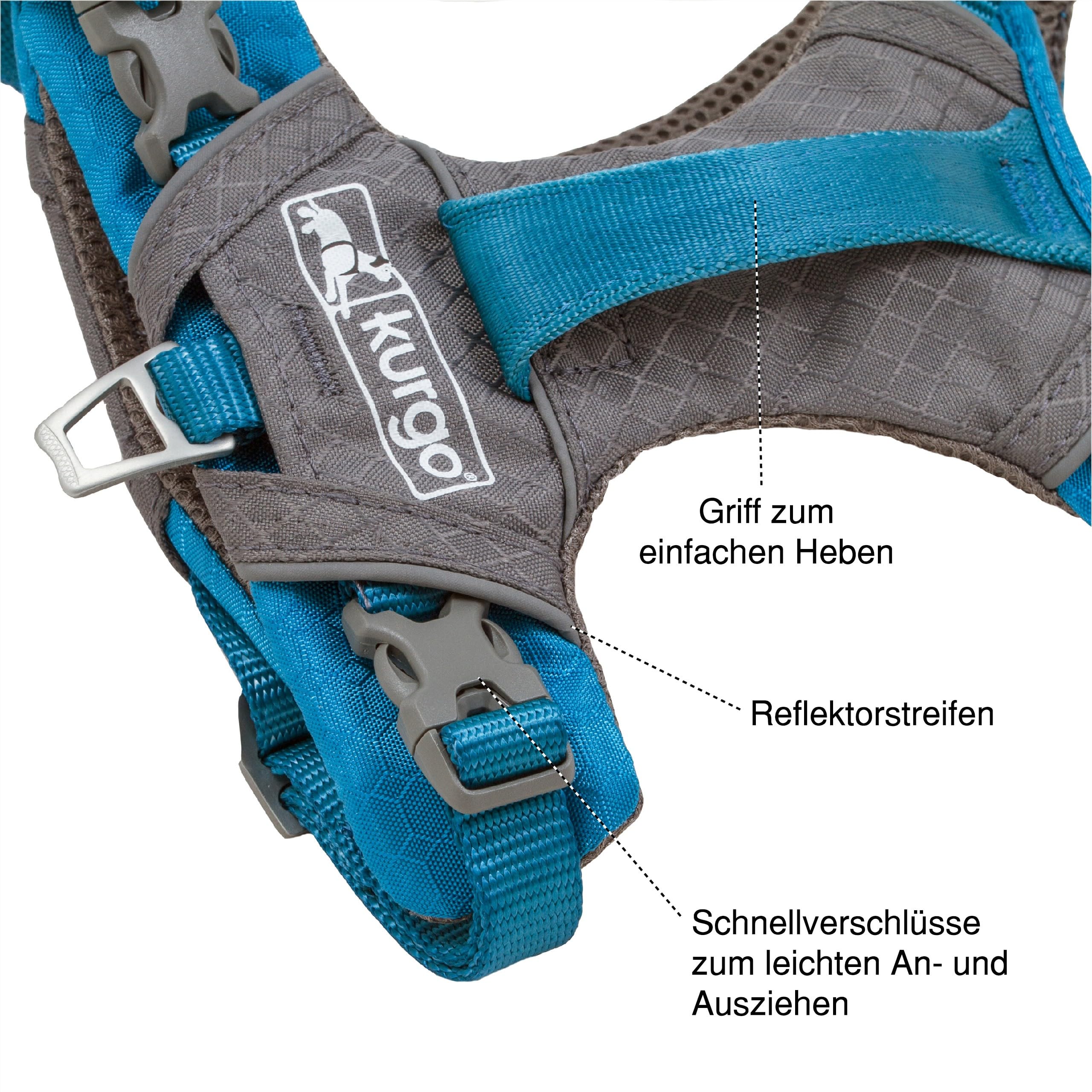 Kurgo Journey Air Dog Harness with Padded Chest and Rear