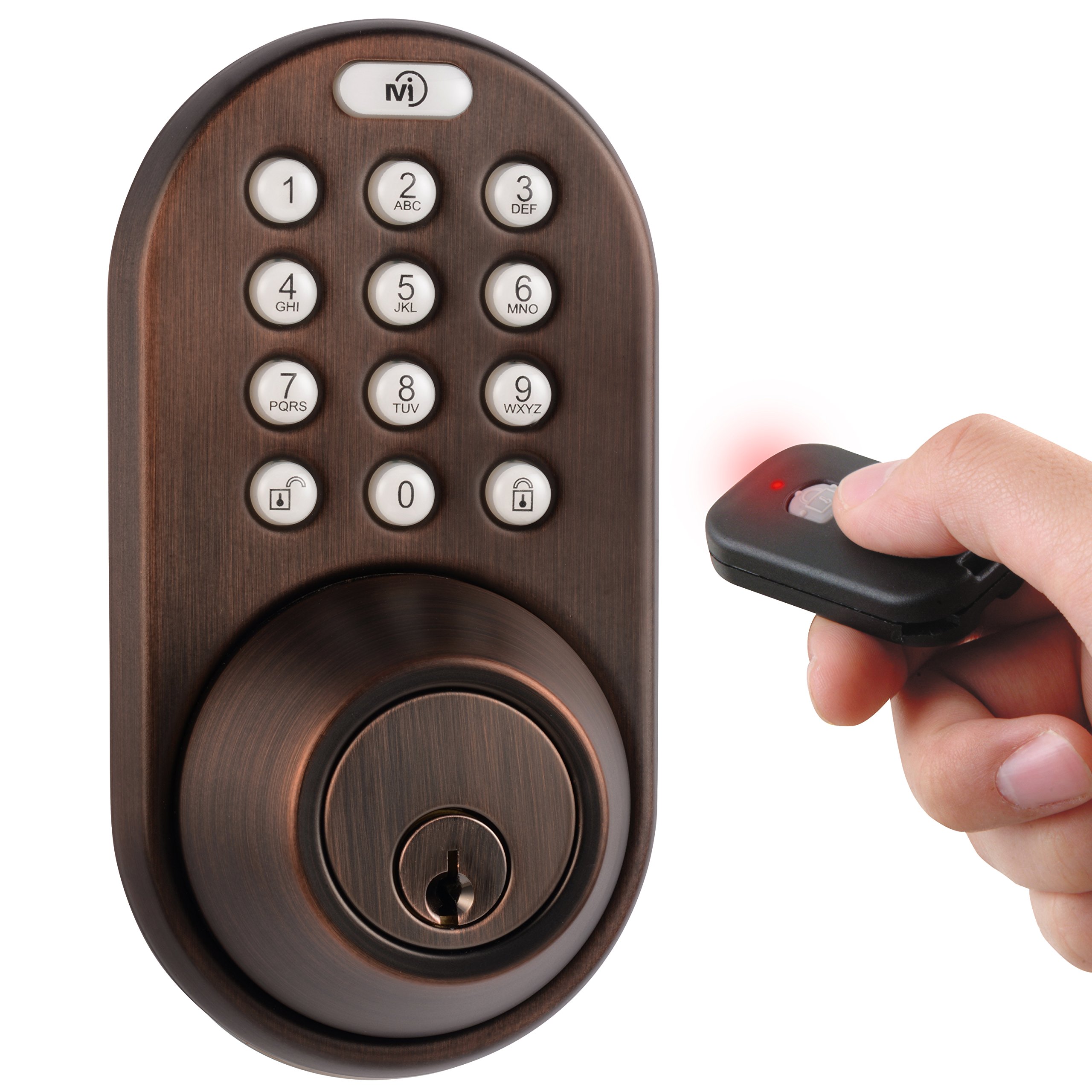 MiLocks XF-02OB Keypad Deadbolt Lock with Remote Control