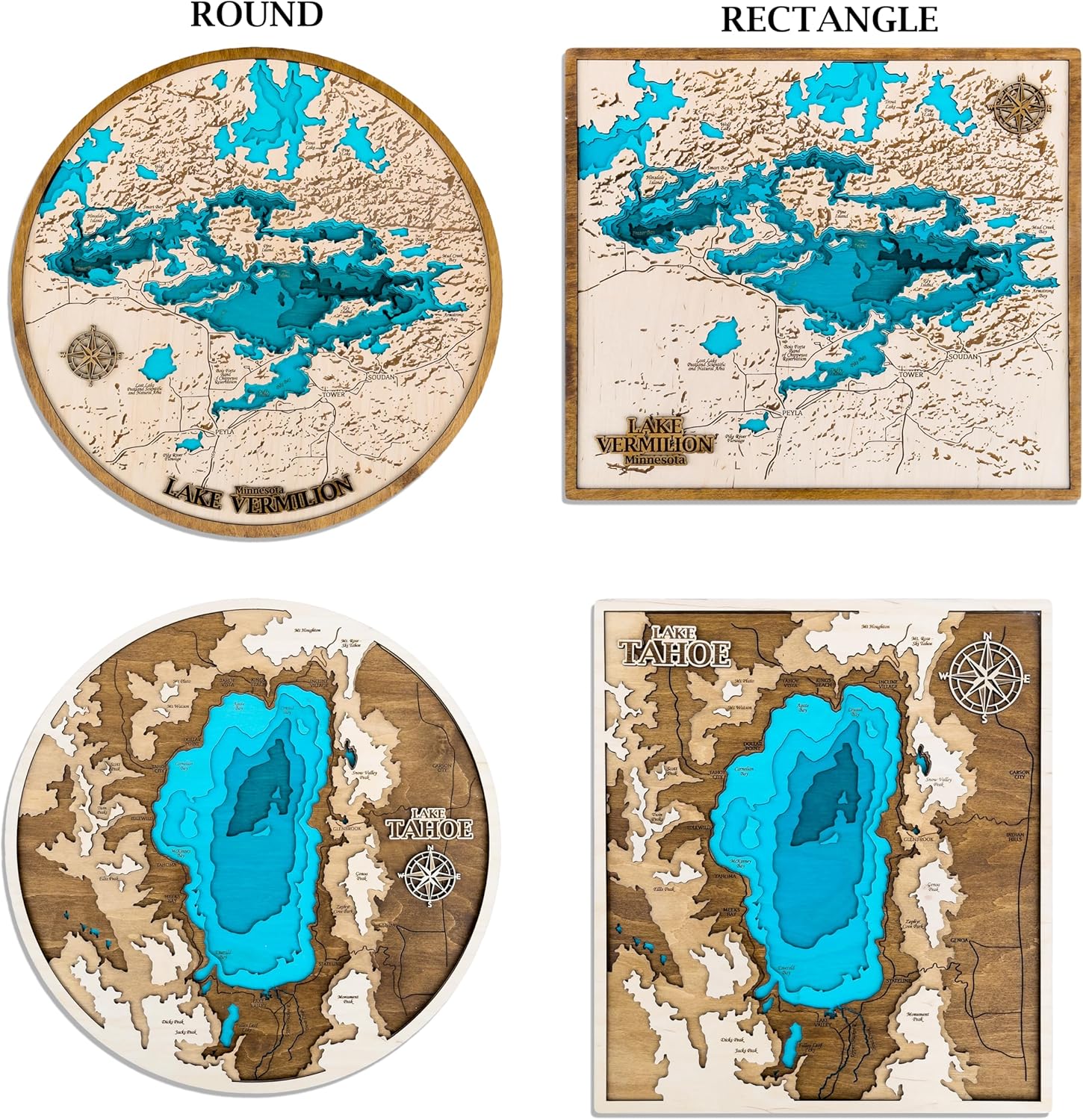 3D Wooden Atlantic Beach North Carolina Map Art - Topographic Wall Decor for Home or Office - Handcrafted Coastal Souvenir