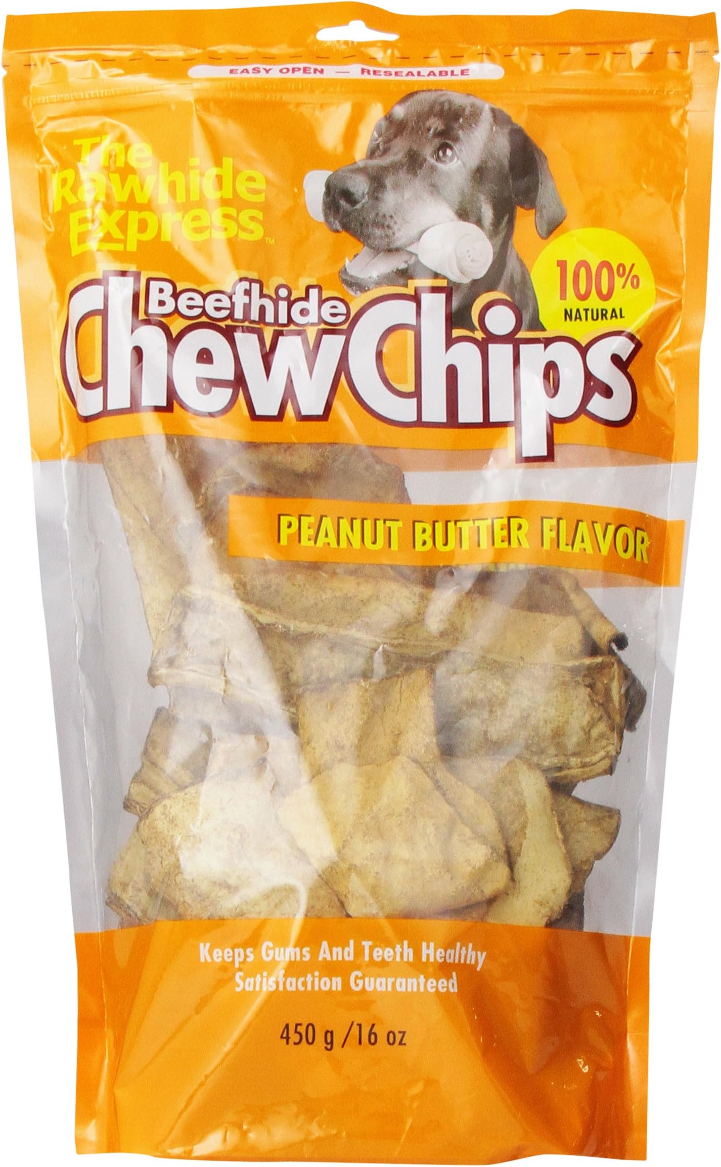 The Rawhide Express Peanut Butter Flavored Dog Chew, 1