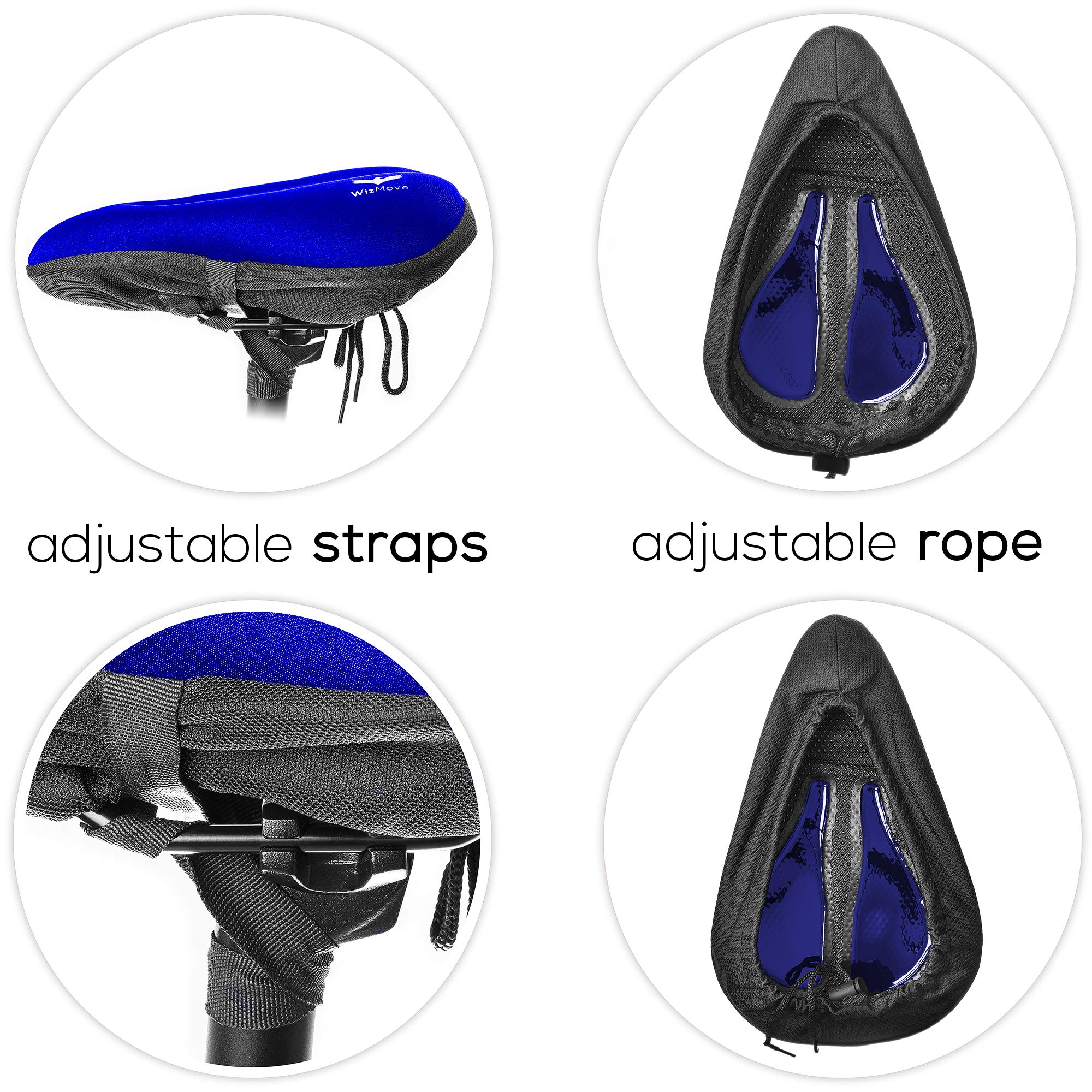 Siège de vélo,Purple--Housse de selle de vélo confortable, housse de selle de vélo la plus
