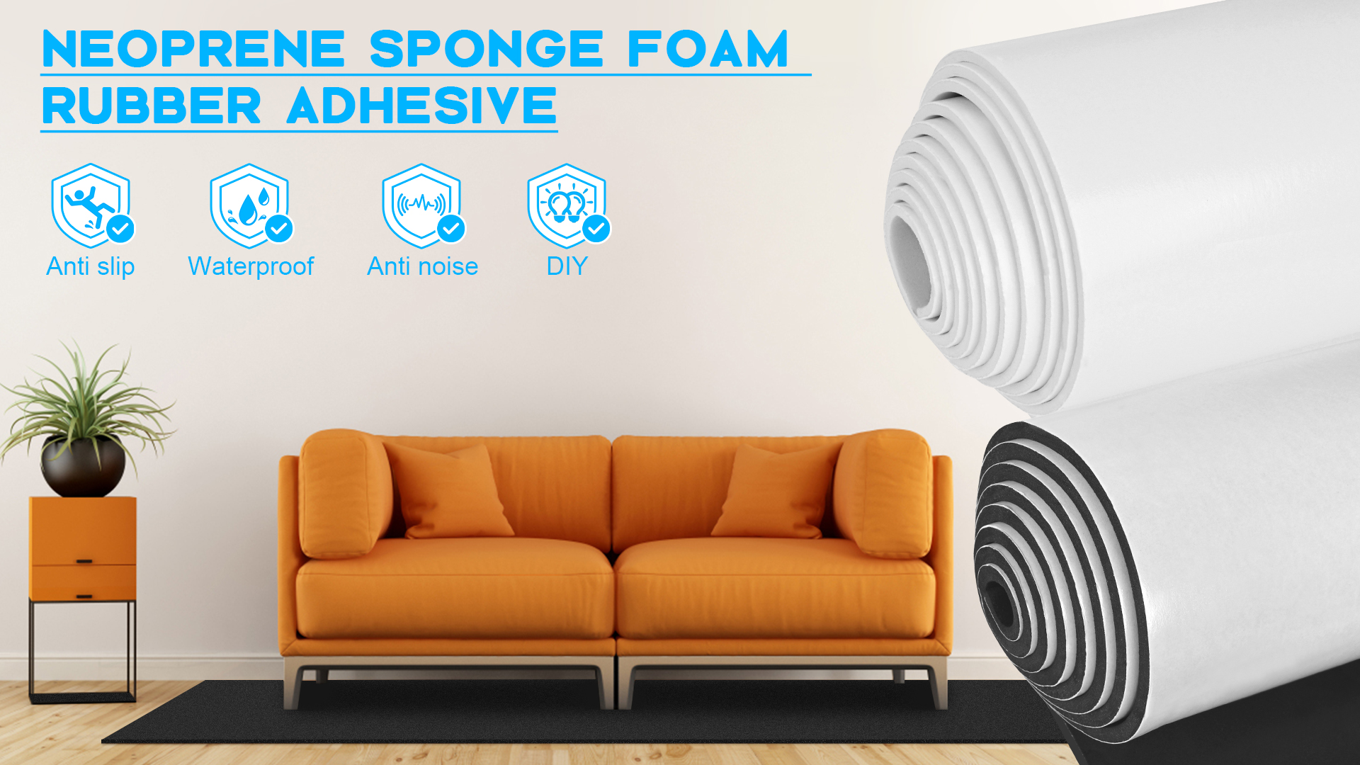 Closed Cell EPDM Sponge Rubber for seals and gaskets