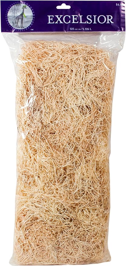 Amazon Com Super Moss Aspen Wood Excelsior Bolsa 12 Oz Natural Patio Cesped Y Jardin