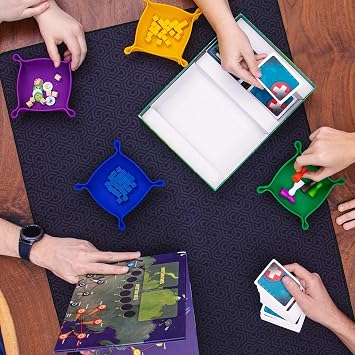 Roll-Play Board Game Mat 3' x 4' | Neoprene Tabletop Accessory | Level-up Classic Card Games, Dice Games, Tabletop & RPG Gaming | Double-Sided, Reversible, Portable | Rubber and Pattern Sides
