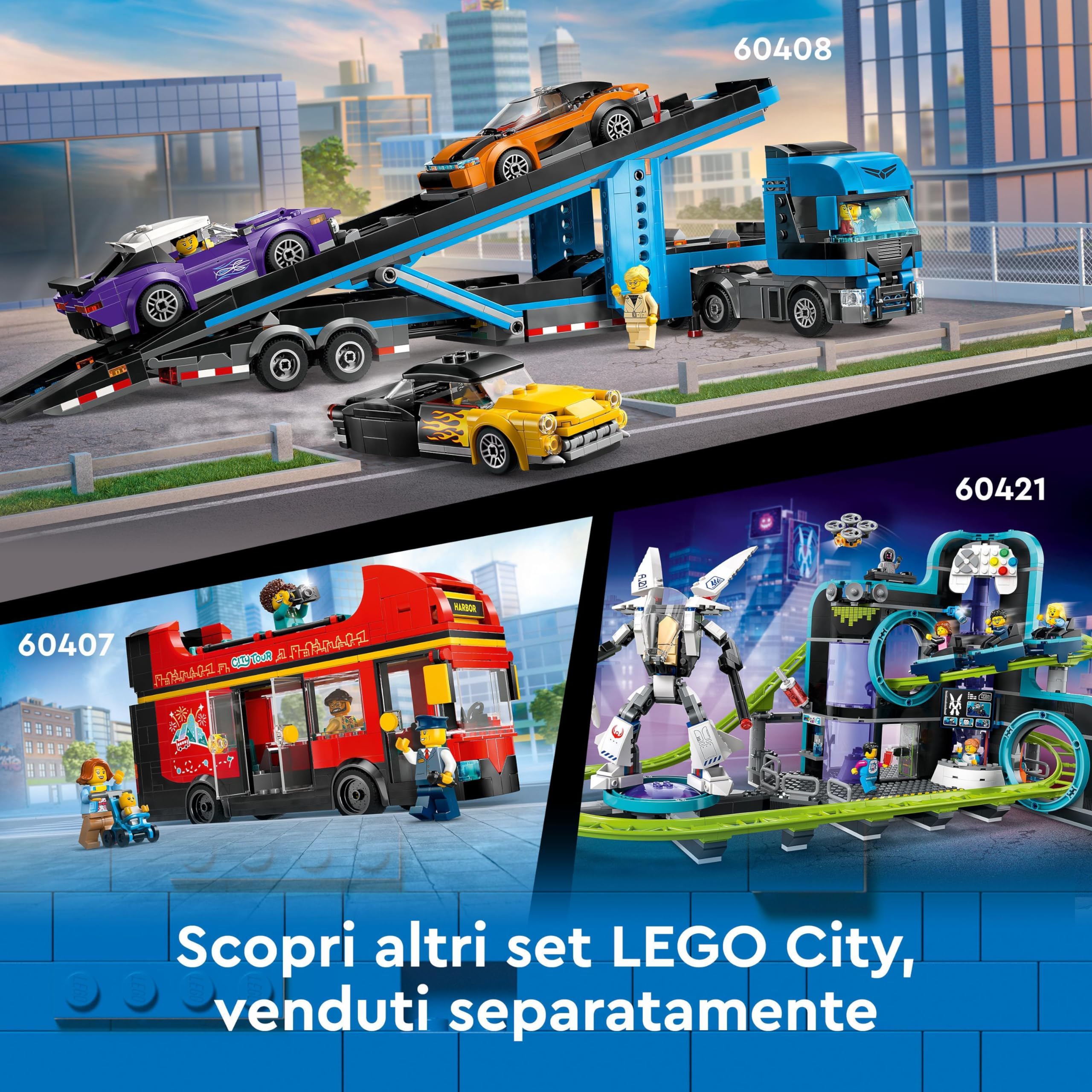 LEGO City Idrovolante dell’Esploratore della Giungla, Aereo Giocattolo da Costruire con 2 Minifigure, 3 Action Figure di Coccodrillo e una Rana, Giochi Creativi per Bambini e Bambine da 6 Anni 60425