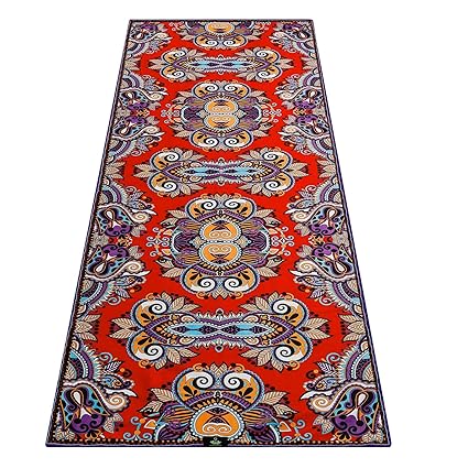 Heathyoga Yoga Towel, Exclusive Corner Pockets Design + Free Spray Bottle, 100% Microfiber Yoga Mat Towel for Hot Yoga, Pilates and Fitness