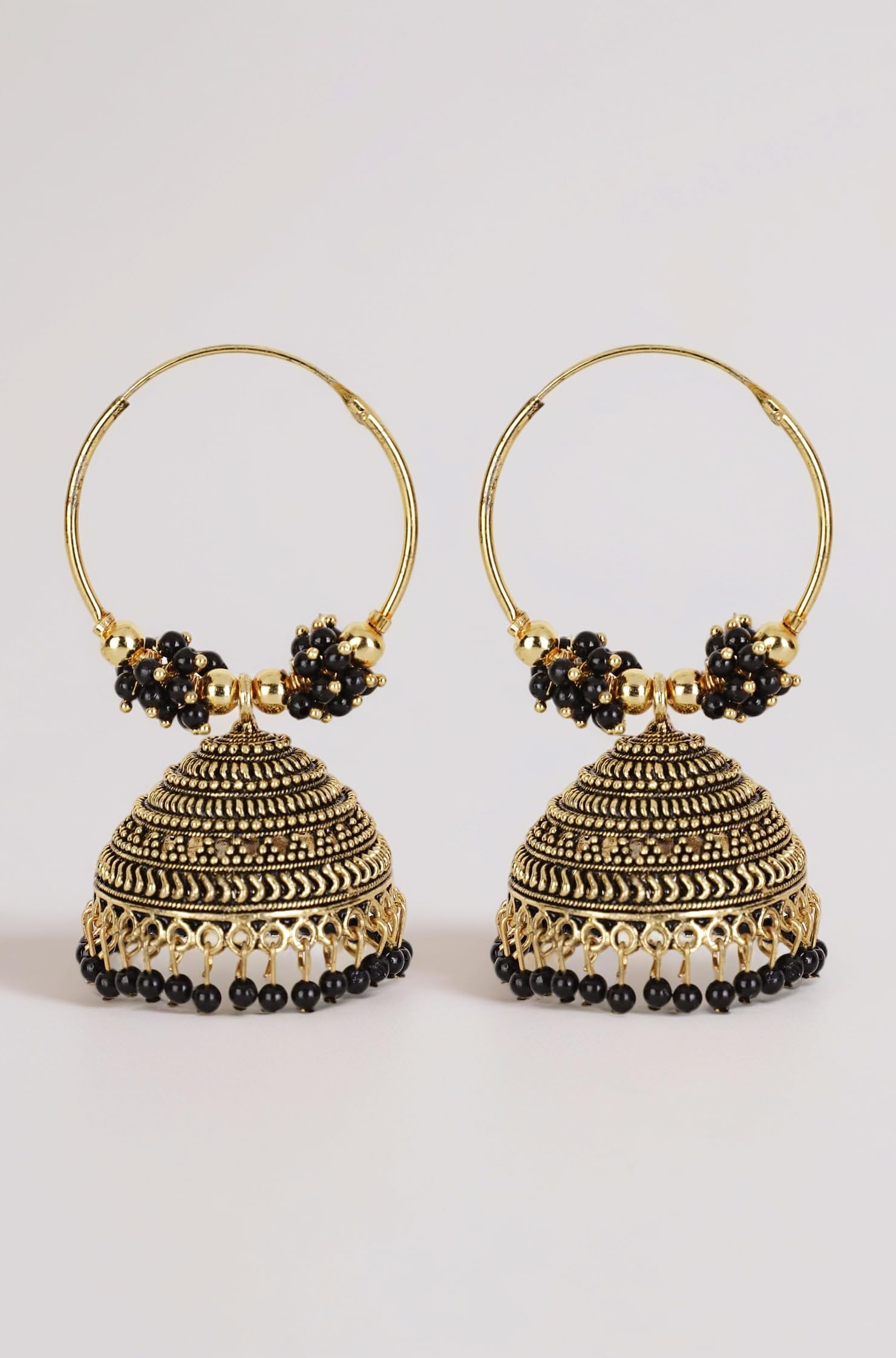 Latest Stylish Traditional Hoop Jhumki Earrings for Women & Girls